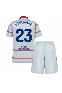 Atletico Madrid Morten Hjulmand #23 Jalkapallovaatteet Lasten Kolmas peliasu 2026-27 Lyhythihainen (+ Lyhyet housut)